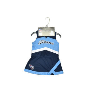 NFL Girls Toddler Light Blue 2-Piece Cheerleader Set Titans Size 2T NEW